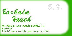 borbala hauch business card